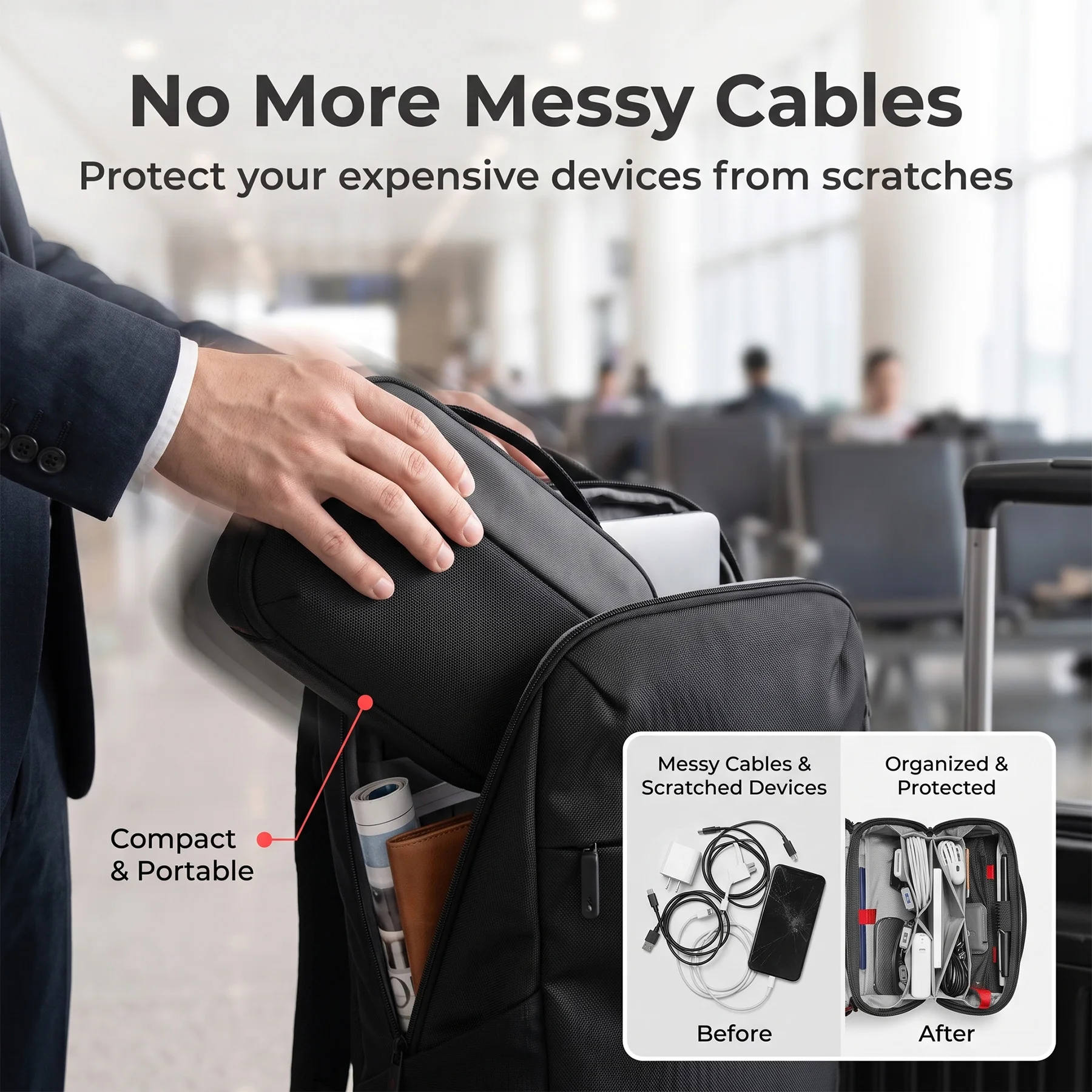 Reistasje voor elektronische a - Tech Accessories Travel Organizer Pouch recensie en prijs